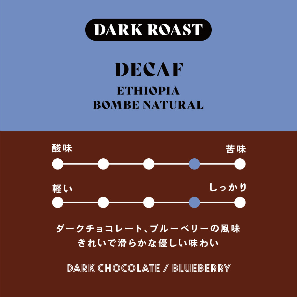 <定期便限定>ディカフェ エチオピア/Bombe Natural 400g